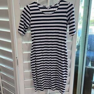 Splendid navy and white striped dress